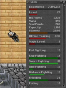 Vendo Conta Tibia com 15 dias p.a