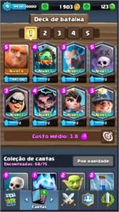 Clash royale conta lvl 9 , 7 lendarias 2600 trofeus
