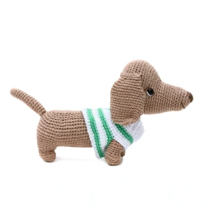 Cachorro Linguicinha em Amigurumi - Artesanato e Personalizados