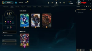 Conta de lol Mestre 187 skin - League of Legends
