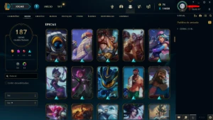 Conta de lol Mestre 187 skin - League of Legends