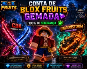 Conta de Blox fruits Recheada de items (lv max) - Roblox