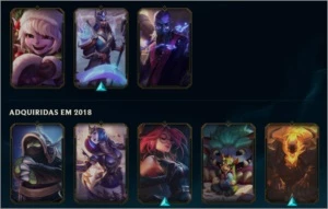 CONTA LEAGUE OF LEGENDS 60 SKIN 125 CAMPEOS FULL ACESSO LOL