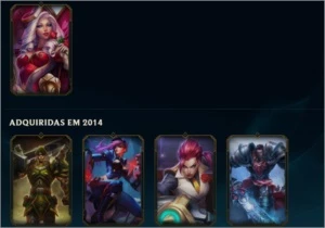 CONTA LEAGUE OF LEGENDS 60 SKIN 125 CAMPEOS FULL ACESSO LOL