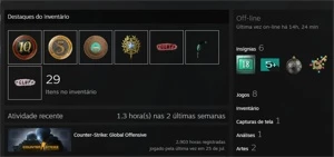 Vendo conta CSGO Águia 2 LEVEL 20 GC com Medalhas Raras - Counter Strike