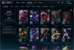 CONTA LOL GOLD 2 (EX PLATINA) 167 SKINS+++ - League of Legends