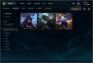 CONTA LOL GOLD 2 (EX PLATINA) 167 SKINS+++ - League of Legends