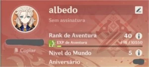 Conta ar39 com diluc + aloy e arco + banner garantido - Genshin Impact
