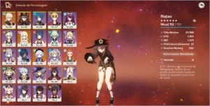 Conta Genshin Hutao,Kazuha,QIQI e alloy. - Genshin Impact