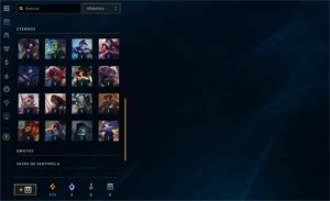 CONTA UNRANKED LVL 21 COM 21 SKINS, FRAGMENTOS E ETERNOS - League of Legends LOL