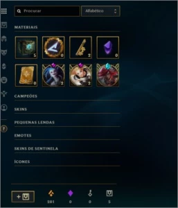 CONTA SMURF COMPLETA - League of Legends LOL