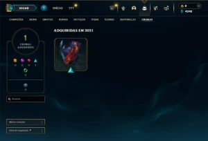 Ferro 2 com 130 Champs e 55 Skins + 1 Prestigio do Sylas - League of Legends LOL
