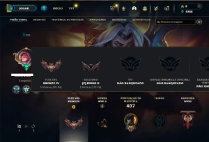 Ferro 2 com 130 Champs e 55 Skins + 1 Prestigio do Sylas - League of Legends LOL