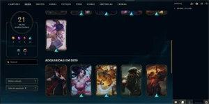 Conta de lol lvl 30, 21 skin, 35 champs e skin vitoriosa - League of Legends