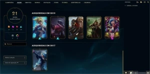 Conta de lol lvl 30, 21 skin, 35 champs e skin vitoriosa - League of Legends