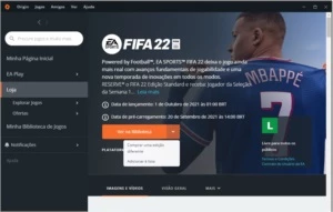 CONTA ORIGIN COM FIFA 22