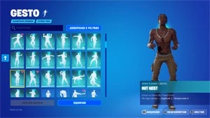 Conta Fortnite com Travis Scott / Batida Potente / Out West