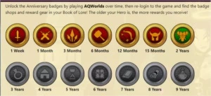 Conta aqw 2 anos (desapego) - Adventure Quest World