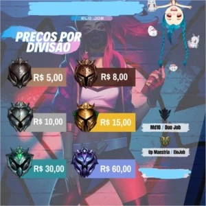 Elojob barato de fim de season!!! garanta seu elo desejado!! - League of Legends LOL