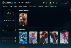 Conta League of Legends -  560 Skins LOL