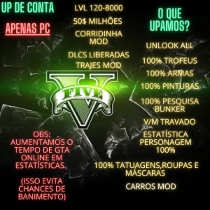 Up De Conta Gta 5 Enhanced Sem Riscos De Ban