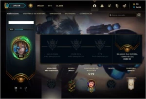Conta unranked com 114 skins e 148 champs - League of Legends LOL