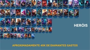 Aproxim. + de 40mil de Diamantes gastos - Mobile Legends