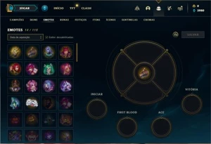 Conta Platina 4 com 30 Champs e 5 Skins + 1 Fragmento - League of Legends LOL