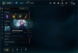Conta Platina 4 com 30 Champs e 5 Skins + 1 Fragmento - League of Legends LOL
