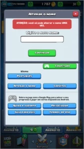 Conta de Clash Royale