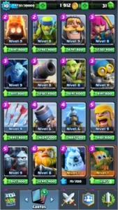 Conta de Clash Royale