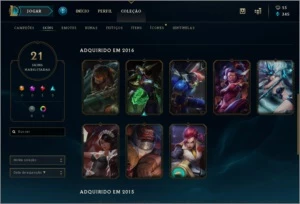 Conta DIAMANTE V 79 CAMPEÕES 21 SKINS - League of Legends LOL