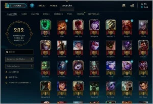 Conta DIAMANTE V 79 CAMPEÕES 21 SKINS - League of Legends LOL