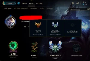 Conta DIAMANTE V 79 CAMPEÕES 21 SKINS - League of Legends LOL