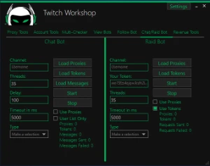Bot Twitch View Chat Follow Workshop Elite (Vitalício) - Softwares e Licenças