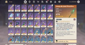 Conta Genshin 14 personagens 5* e 7 armas 5* - Genshin Impact