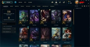 Conta LOL Platina 2 MMR ÓTIMO. - League of Legends