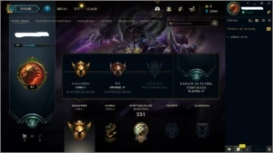 Conta Lol  gold1 season passada parou plat 4 - League of Legends