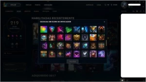 Conta desde 2010 - 219 skins, 119 icons, Único Dono - League of Legends LOL