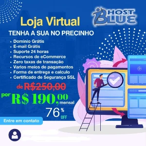 Tenha uma loja virtual montada com domínio e hospedagem