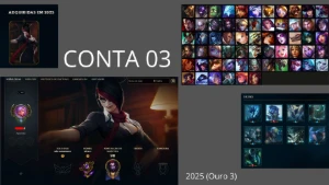 CONTAS DE LEAGUE OF LEGENDS FULL ACESSO LOL