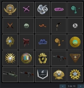 Conta CS GO 15 medalhas, skins + 52 jogos TOP - Counter Strike