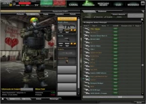 Conta GENE 2010 - Vários Itens Perma - Combat Arms