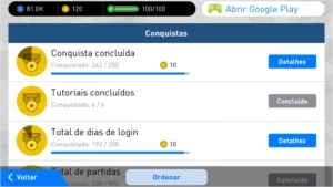 Conta de PES Mobile com 25 Bolas Pretas com Messi, Neymar... - Outros