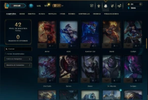 Platina 2 com 85 Champs e 7 Skins - League of Legends LOL