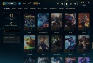 Platina 2 com 85 Champs e 7 Skins - League of Legends LOL