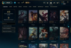 Platina 2 com 85 Champs e 7 Skins - League of Legends LOL