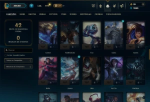 Platina 2 com 85 Champs e 7 Skins - League of Legends LOL