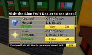 Conta de blox fruit com frutas inventário op e frutas perm - Roblox