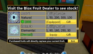 Conta de blox fruit com frutas inventário op e frutas perm - Roblox